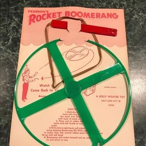 Vintage 50’s 60’s Pearson’s Rocket Boomerang